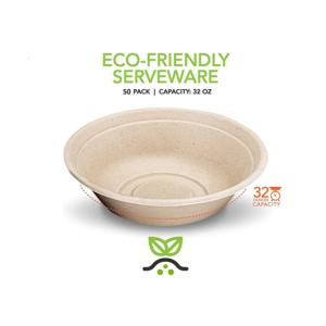 Eco Friendly Dinnerware 32Oz Biodegradable Soup Cups