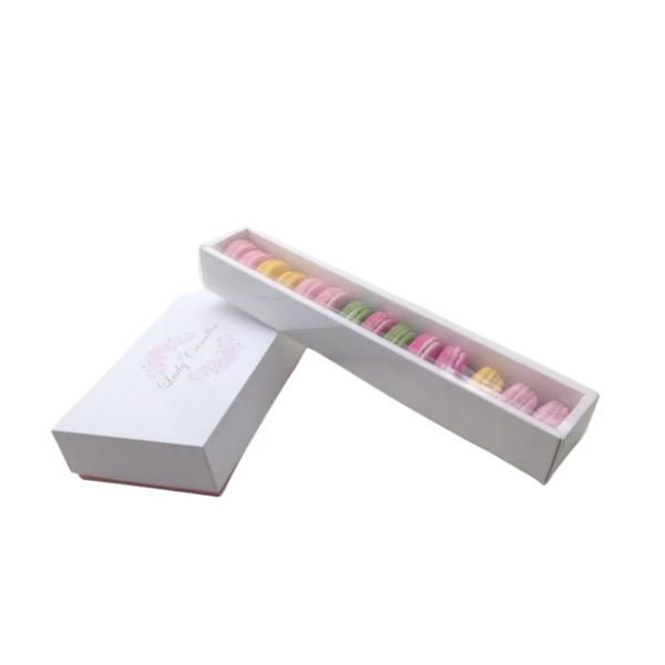 Candy Color Clamshell Gift Box Macaron White Cardboard Packaging Gift Box Customized