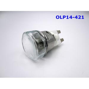 Galvanized Steel Oven Lamp Holder OLP14-421 Faston 6.3x 0.8 Bright White Color