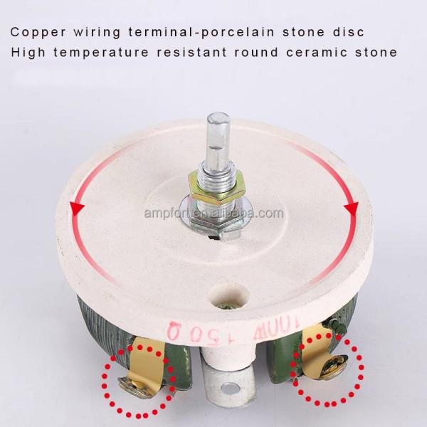 Slide Contact Surface BC1 Adjustable Rheostat Variable Power Wirewound Resistors 25W50W100W150W300W500W1000W1500W2000W