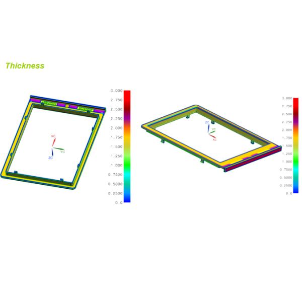 Black Plastic Cover Mould Display Rahmen Frame A B Plate P20 Core Cold Sprue