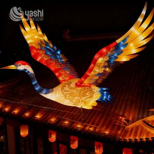 China Chinese Style Auspicious Crane Lantern - Traditional Craft Illuminated Lantern - Chinese Landscape Decorative Light wholesale
