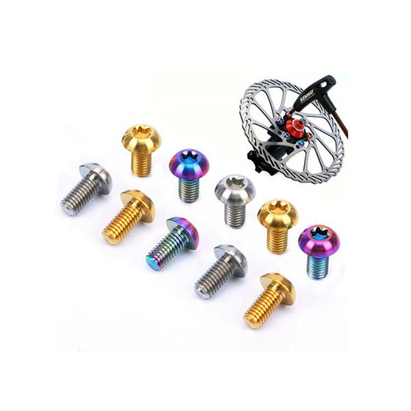 Colorful Mtb Titanium Bolt Kit Button Head Torx Drive Titanium Screws For Motorcycle