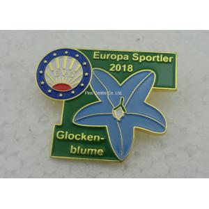 China Cute Enamel Gold School Lapel Pin For Souvenir Brass Material Durable on sale