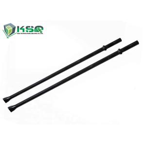 Long Black Integral Rod with Chisel Bit , rock drill tools