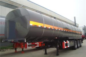 China Bitumen asphalt crude oil Tanker Trailer with  thermal insulation and heating system | Titan Vehicle on sale