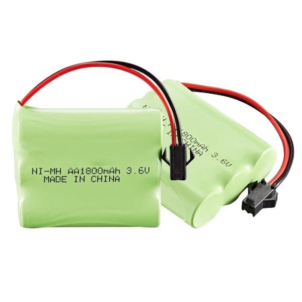 3.6 V Rechargeable Battery 1800mAh Remote Control Toy Car SM Plug AA High Capacity NiMH Battery Pack