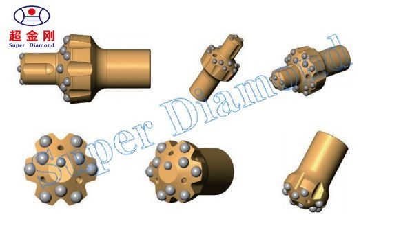 China Spray-Paint T38 76mm Top Hammer Threaded Drilling Bits with ISO 9001 2000 Certification wholesale