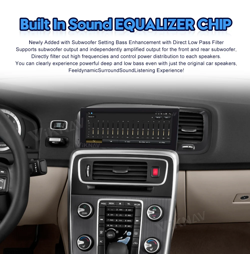 2011-2014 S60 Touch Screen Car Stereo Radio Tesla Style Android Multimedia Player