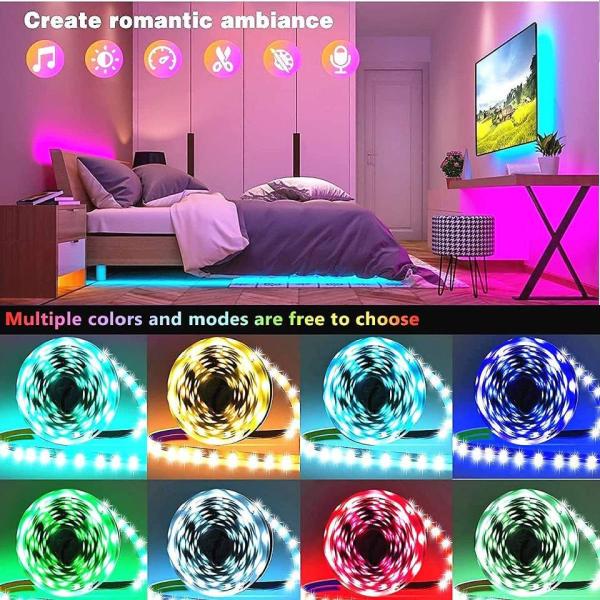 Tuya Smart Wifi Wireless Controller 16.4ft 5m 2m SMD 5050 RGB LED Strip 7.2w / M Waterproof For Home Decoration
