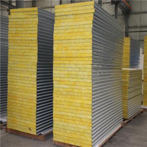China light weight easy installation prefabricated house 50mm insulation glass wool sandwich boards on sale