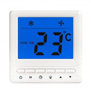 China White 3 Speed 6A Digital FCU Thermostat Accuracy ±1°C Easy Operation on sale