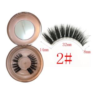 China 18mm Black Faux Mink Magnetic False Lashes With Stereo Craft wholesale
