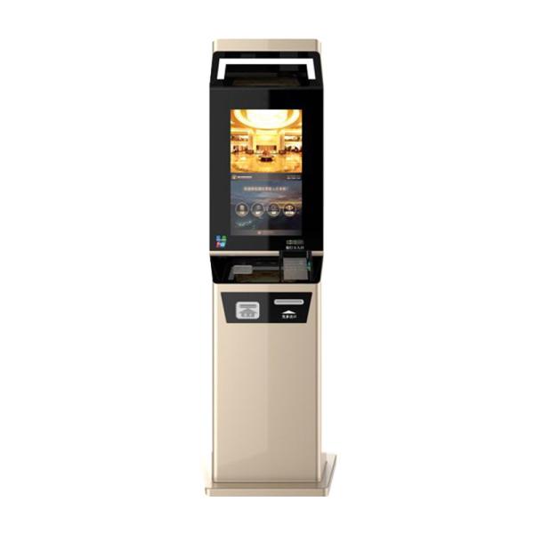 Identity Authentication Touch 19 Inch Hotel Self Check In Machine