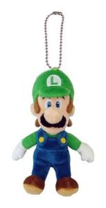 China Blue and Green Super Mario Plush Keychain Stuffed Animal Backpack Clip on sale