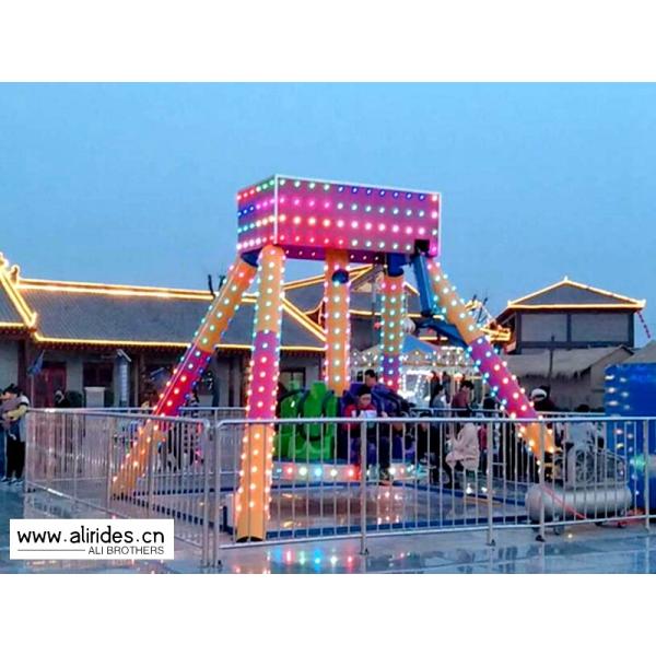 60 Degree Cool Theme Park Rides , Customized Seats Small Amusement Rides