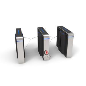 New Design Pedestrian Flap Turnstile Access Control Entry Systems With Card Reader For Building Office