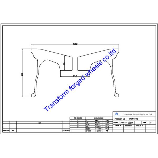 TM191002 19X10 inches forged wheels monoblock wheels blanks Dimple style barrel and rims