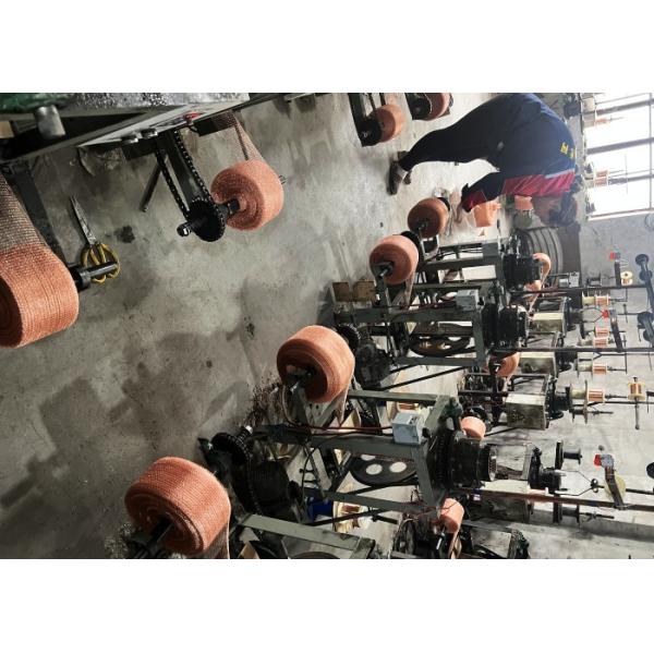 High Filtering Efficiency Ginning Copper Knitted Mesh For Gas And Liquid
