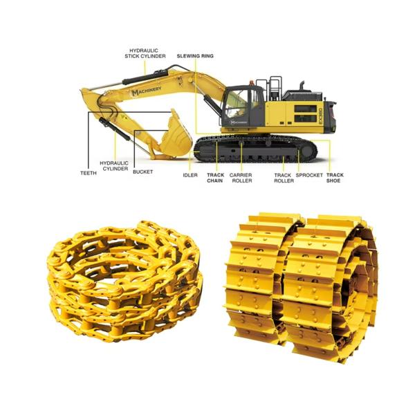 Track Chain Excavator Spare Parts track link assy For Hitachi Caterpillar Komatsu Doosan Hyundai Kobelco