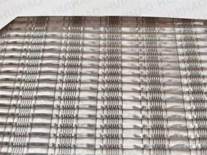 China Silver Coated Ss Wire Mesh Glass Panels Exterior Interior Facade on sale