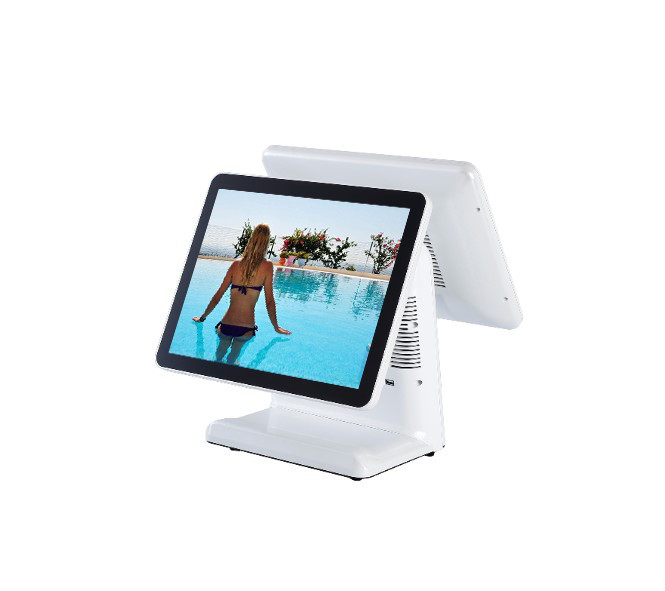 Commercial Pure Touch Screen Pos Terminal 1024 X 768 Pixels With Energy Saving CPU