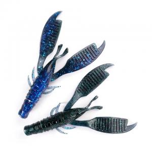 China Craw Flapper Soft Fishing Bait Crayfish Chunk Freshwater Silicone Bass Fishing Lures on sale
