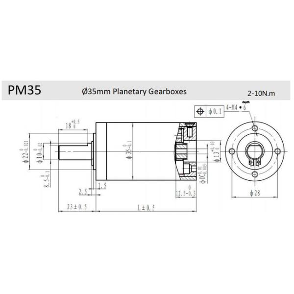 35mm planetary gearbox