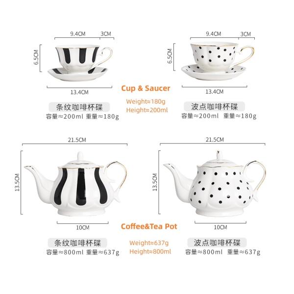 200ML Ceramic Type Porcelain Cup And Saucer Plate Tea Perfect For Mom On Mother'S Day