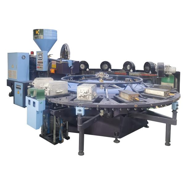 Rotary PVC Sole Injection Machine 380V / 220V TPU Injection Molding Machine European Standard