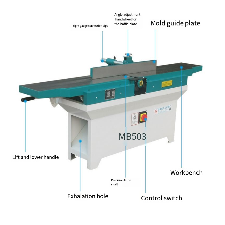 380V 2.2KW Wood Planer Machine High Speed Bevel Planer Coffin Machinery Equipment