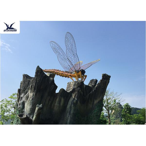 Large Simulated Large Garden Ornaments , Handmade Insect Park Outdoor Garden Statues