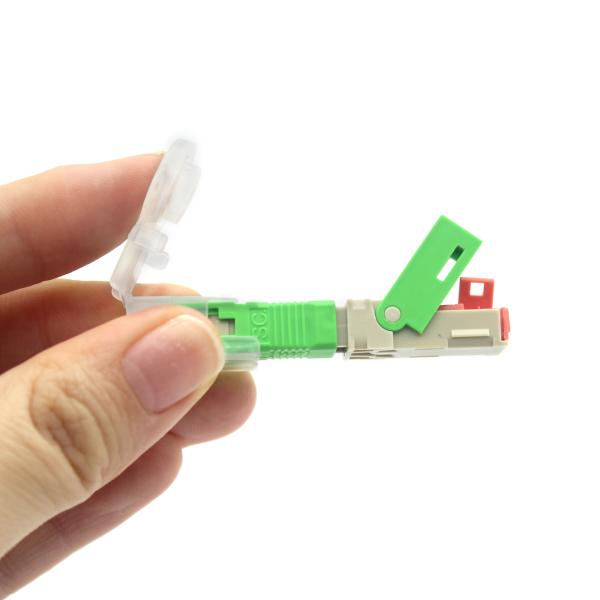 55mm/60mm Length Electronic Tablet FTTH Field Assembly Optical Fiber Optic SC UPC APC Fast Connector