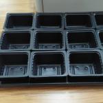 China Plastic Germination Trays for 12 Cell Nursery Microgreen Tray Planting in Greenhouse for sale