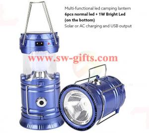 China Plastic Multi-function Solar Camping Lantern Rechargeable,Portable Solar Rechargeable led Camping Lantern Flashlights wholesale