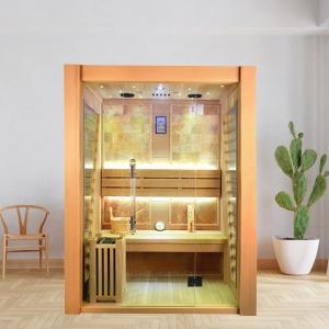 China Traditional Steam Wooden Indoor Electric Heater Sauna Room For 3 Person on sale