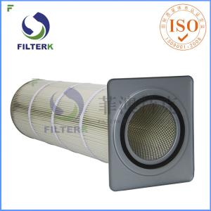 China Air Industrial Dust Filter Flange Type With Cellulose Media F7 - F8 Efficiency wholesale