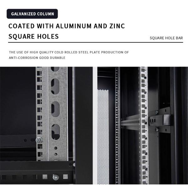 Enhance Connectivity With Sturdy 4 Post Structure Network Rack Wall Mounted