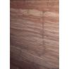 ​Red Wooden Vein Marble Gloss Marble Floor Tiles Flooring Big Slab 2.7g / Cm³ Density for sale
