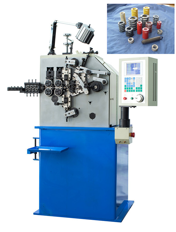 High Accuracy 0.50 - 2.00mm CNC Spring Coiler Machines Easy Operated 3 - Phase