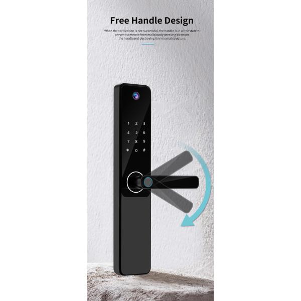 S802Pro HD Camera Inteligente Tuya Biometric Fingerprint IC Card Key Smart Home Door Lock With WiFi Connectivity