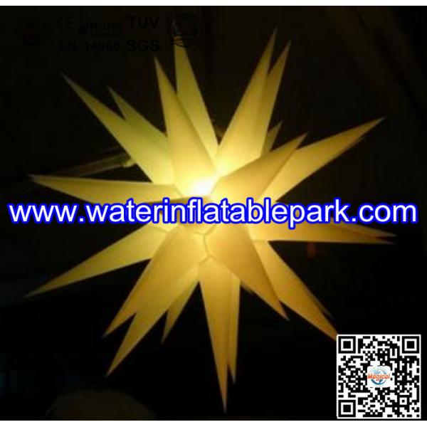 1.5m Oxford Stars Inflatable Decoration With LED Light