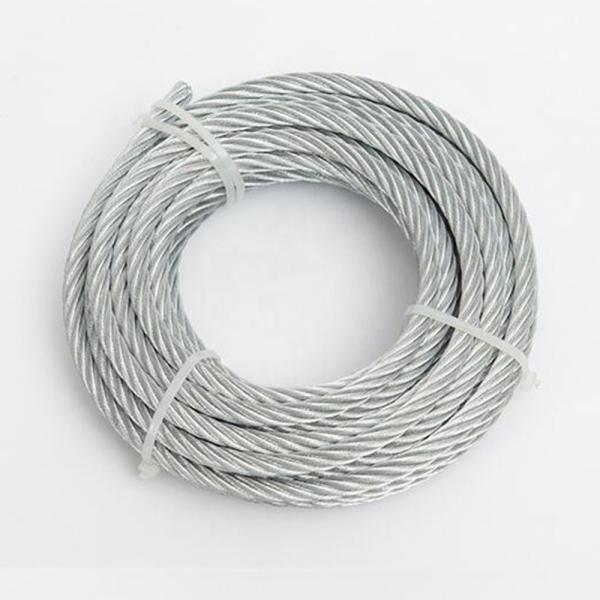 6x19S FC / 6x19W FC Galvanized Steel Wire Rope 8mm for Heavy-duty and Industrial Applications
