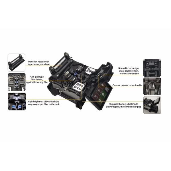 6 Motor Fusion Splicing Machine DVP 810 Optical Fibre Cable Splicing Machine