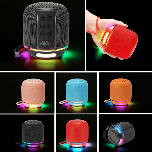 ABS FM Radio Portable Speaker 500mah Battery Stereo Bluetooth Speaker