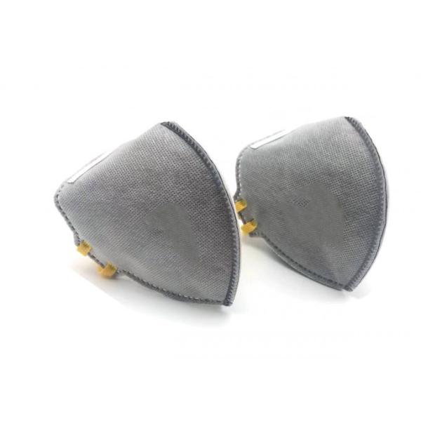 FFP2 Vertical Fold Flat Mask , Facial Disposable Dust Mask FFP2 With Valve