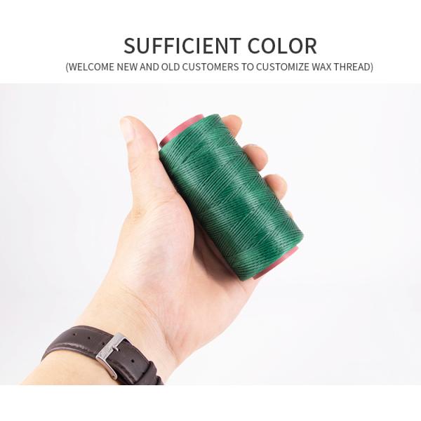 210D/16 High Tenacity 200M Flat Polyester Waxed Thread 1mm For Shoes Sewing Leather