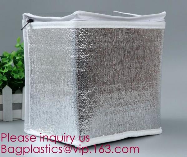 Custom Frozen Food Insulation Foil Liner Aluminum Foil Bubble Thermal Insulation Bag,Imprint Portable Non-Woven Large In