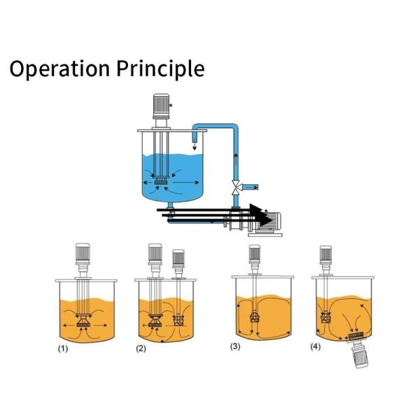 Electric Heating Stainless Mixing Tank Blending Reactor With Agitator 275 Gallon
