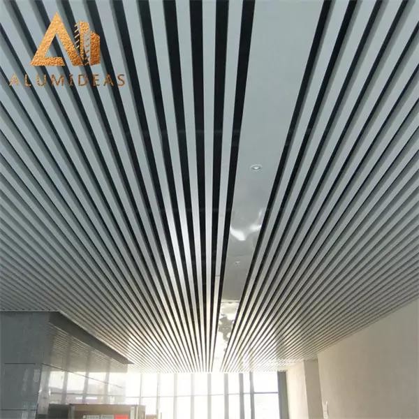 Building aluminum linear ceiling